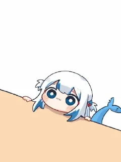🙂 emoji Gura和宝宝的奇奇怪怪 Telegram sticker 15 of 120
