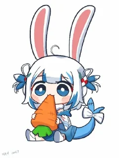 😝 emoji Gura和宝宝的奇奇怪怪 Telegram sticker 16 of 120