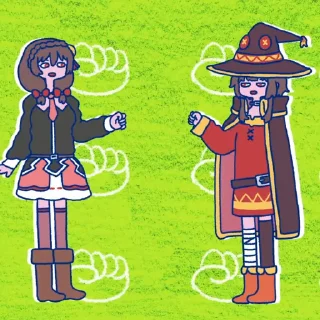 🤛 emoji @sticker_freehk ED-この素晴らしい世界に爆焔を Telegram sticker 9 of 18