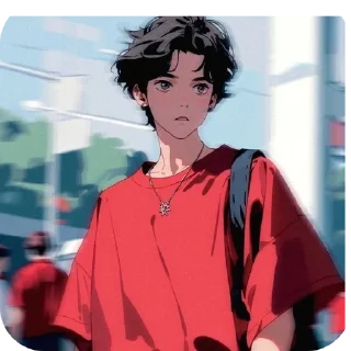 Sticker from Anime lovers 💜💜❤️❤️❤️🔥🔥