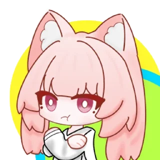 👄 emoji 小小卡琳 @zhaxia_cn Telegram sticker 5 of 48