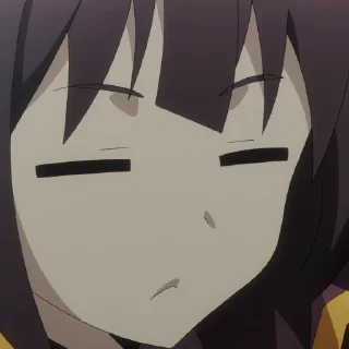 😑 emoji @sticker_freehk この素晴らしい世界に爆焔を！pack3 Telegram sticker 11 of 50