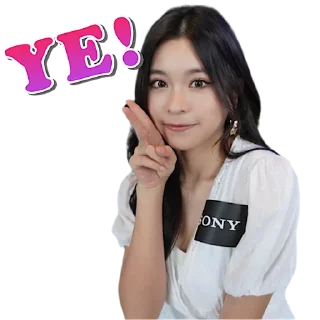 ✌ emoji 牙妹 Telegram sticker 14 of 120