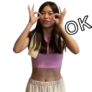 👌 emoji 牙妹 Telegram sticker 24 of 120
