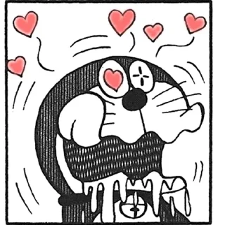 😍 emoji 哆啦A梦 Telegram sticker 15 of 68