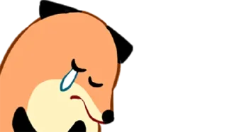 😢 emoji 狐狐好朋友 Telegram sticker 10 of 40