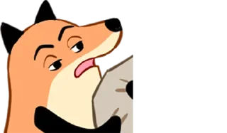 🥴 emoji 狐狐好朋友 Telegram sticker 18 of 40