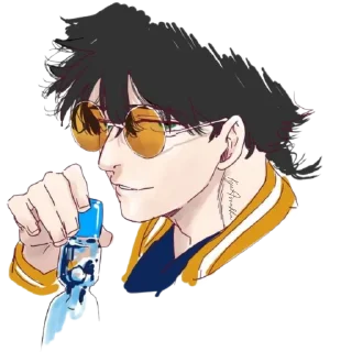 👓 emoji WindBreaker @stikerkyo Telegram sticker 11 of 81