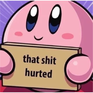 Sticker from kirby!