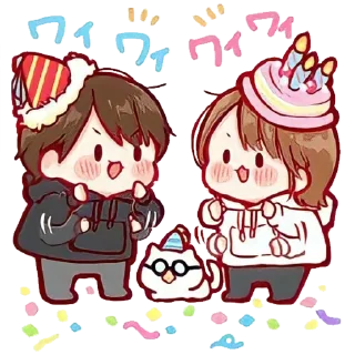 🥳 emoji ໒ ❀ ˚₊   @miaaws! Telegram sticker 8 of 51