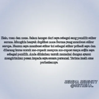 Sticker from Serena ; @LadySecrena.