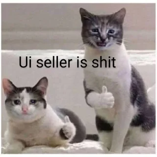 😂 emoji Ui seller is shit Telegram sticker 1 of 1