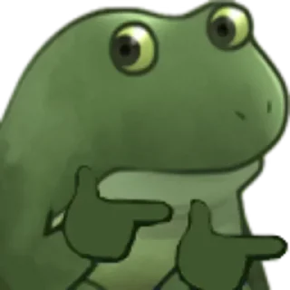 👉 emoji Concerned Frog Telegram sticker 18 of 90