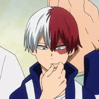 🧊 emoji shoto todoroki @INSCMNIAC Telegram sticker 20 of 50