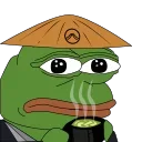 🍵 emoji @BGSTICKERS GREEN PEPE Telegram sticker 14 of 14