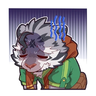 😨 emoji Zeloen 老虎泽罗恩 Telegram sticker 8 of 32