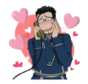 😍 emoji FullMetal Alchemist Telegram sticker 13 of 48