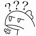 ❔ emoji 小恐龙矢量版 @OverflowCat Telegram sticker 18 of 45