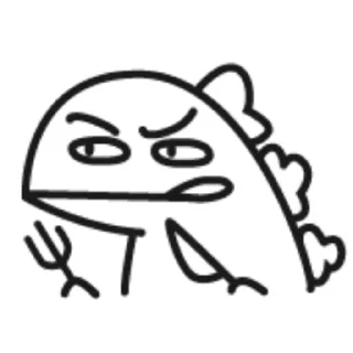 🦖 emoji 小恐龙高清版 Telegram sticker 7 of 16