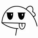 😛 emoji 小恐龙矢量版 @OverflowCat Telegram sticker 2 of 45