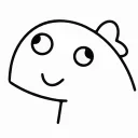 🙄 emoji 小恐龙矢量版 @OverflowCat Telegram sticker 22 of 45