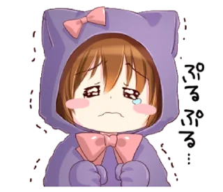 😢 emoji Boy of a cat ear @bistic Telegram sticker 21 of 40