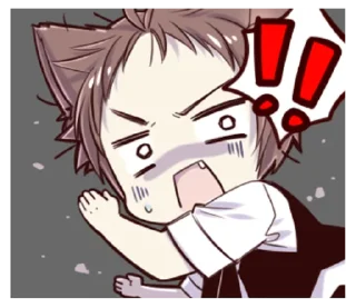 😤 emoji naughty cat ear boy! @noustiker Telegram sticker 18 of 33