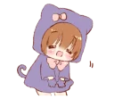 😔 emoji Boy of a cat ear @stickerscar Telegram sticker 22 of 40