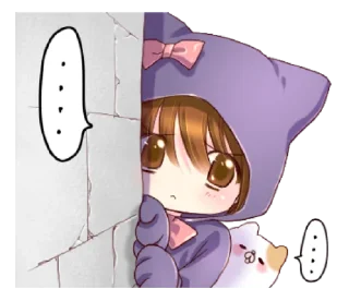 😐 emoji Boy of a cat ear @bistic Telegram sticker 8 of 40