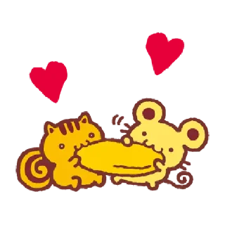 🍮 emoji 布丁狗 感情融洽篇 Telegram sticker 21 of 40