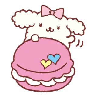 🍮 emoji 布丁狗 感情融洽篇 Telegram sticker 3 of 40