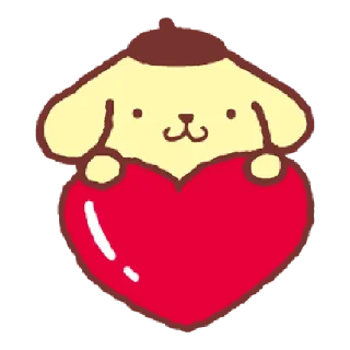 🍮 emoji 布丁狗 感情融洽篇 Telegram sticker 7 of 40