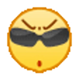 😎 emoji QQ表情包¹ @Katak66 Telegram sticker 15 of 50
