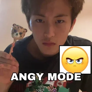 Sticker from @Minhyungi being himself.