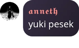 Sticker from yuki like cookies