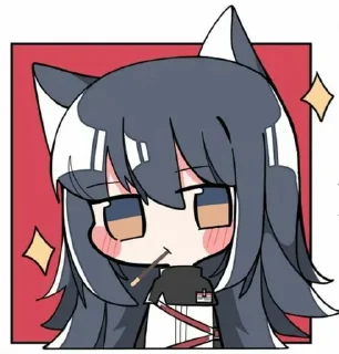 🐾 emoji Texas Arknight [InariChuu] Telegram sticker 23 of 25