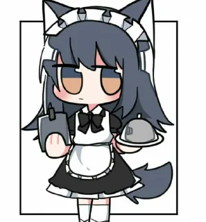 🐾 emoji Texas Arknight [InariChuu] Telegram sticker 6 of 25