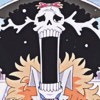 💀 emoji Brook Telegram sticker 9 of 20