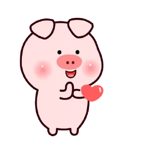😋 emoji ❲ ⎙ @crmll06 ❳ little piggy Telegram sticker 15 of 25