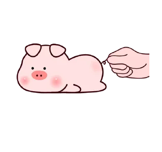 😒 emoji ❲ ⎙ @crmll06 ❳ little piggy Telegram sticker 21 of 25