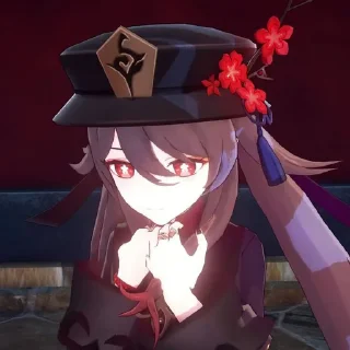 🤍 emoji hu tao Telegram sticker 15 of 49