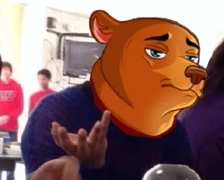 😒 emoji Bear Telegram sticker 10 of 12