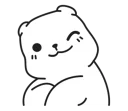 😉 emoji Mu Bear Telegram sticker 19 of 41