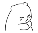 😌 emoji Mu Bear Telegram sticker 17 of 41