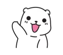 👋 emoji Mu Bear Telegram sticker 7 of 41