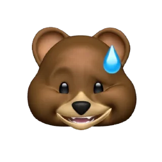 😅 emoji Bear Telegram sticker 10 of 15