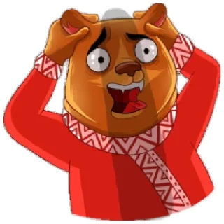 😱 emoji Bear Telegram sticker 7 of 12