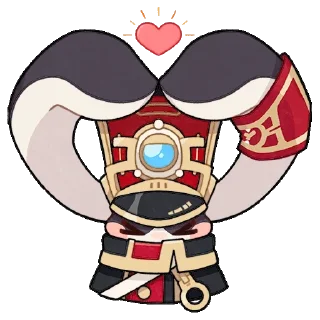 ❤️ emoji 崩壞 - 星穹鐵道：帕姆 Telegram sticker 11 of 33
