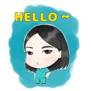 ☺️ emoji chibis Telegram sticker 5 of 13