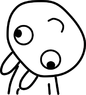 🙄 emoji @Sticker_wow Moody 🥲 Telegram sticker 11 of 23